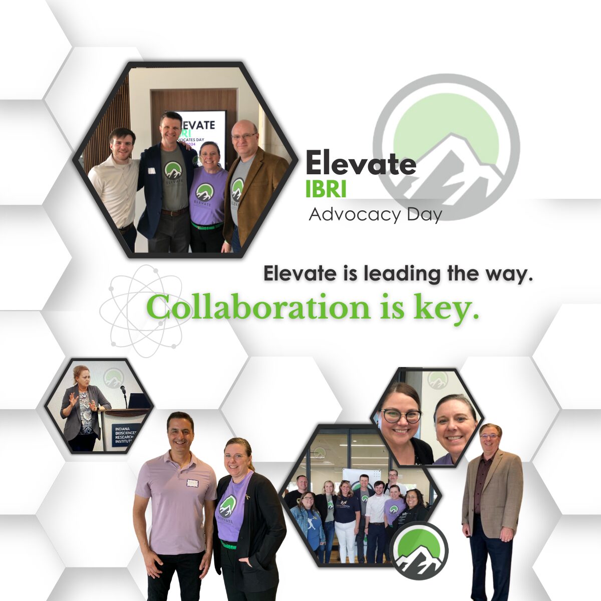 Indiana Biosciences Research Institute. Robyn Spoon. Andy Messecar, Purdue. Elevate Board. Lou Staccato. 