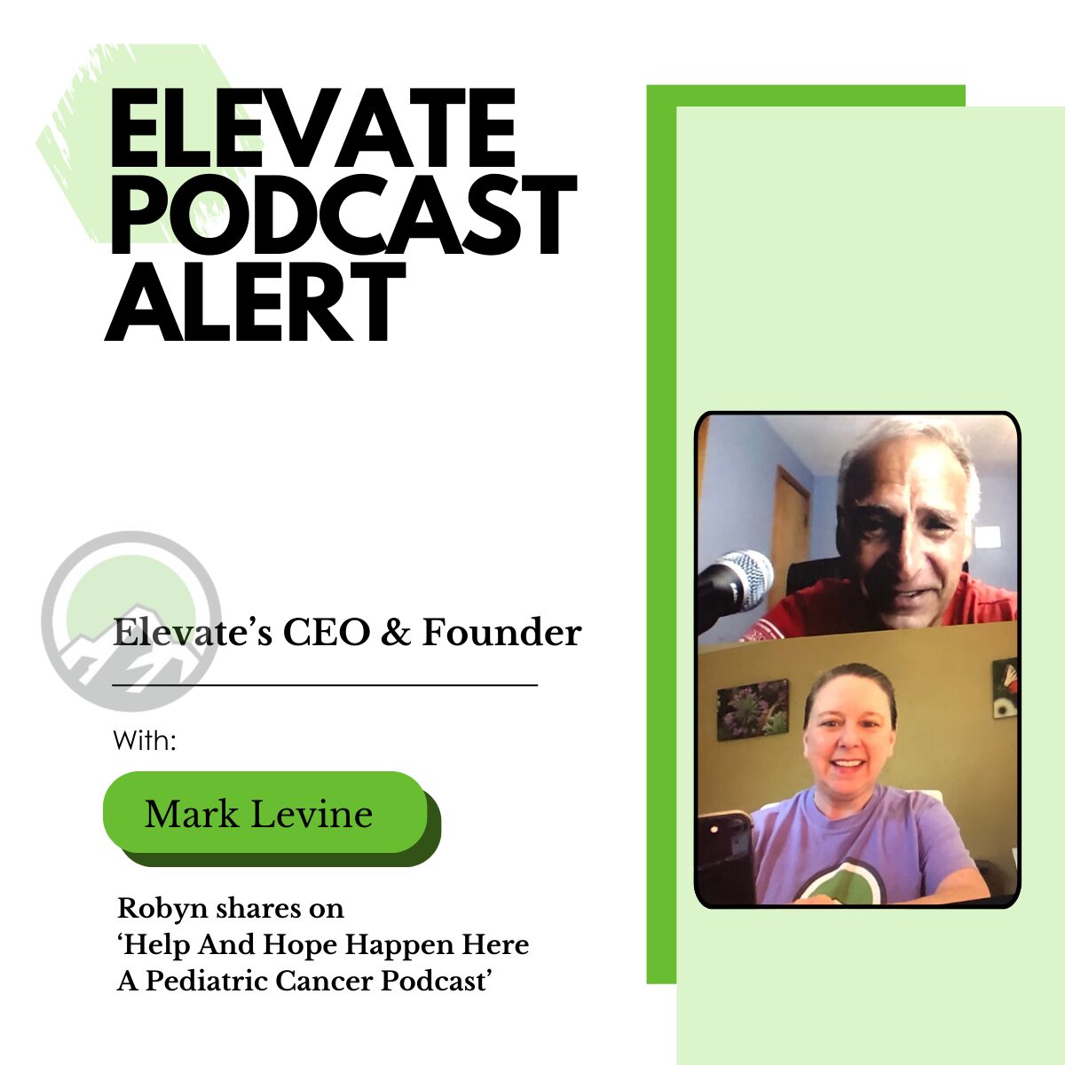 Mark Levine podcast. Elevate podcast with Robyn Spoon.