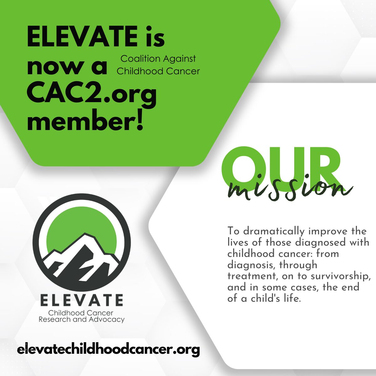 Elevate and cac2 member announcement. Elevate's mission.