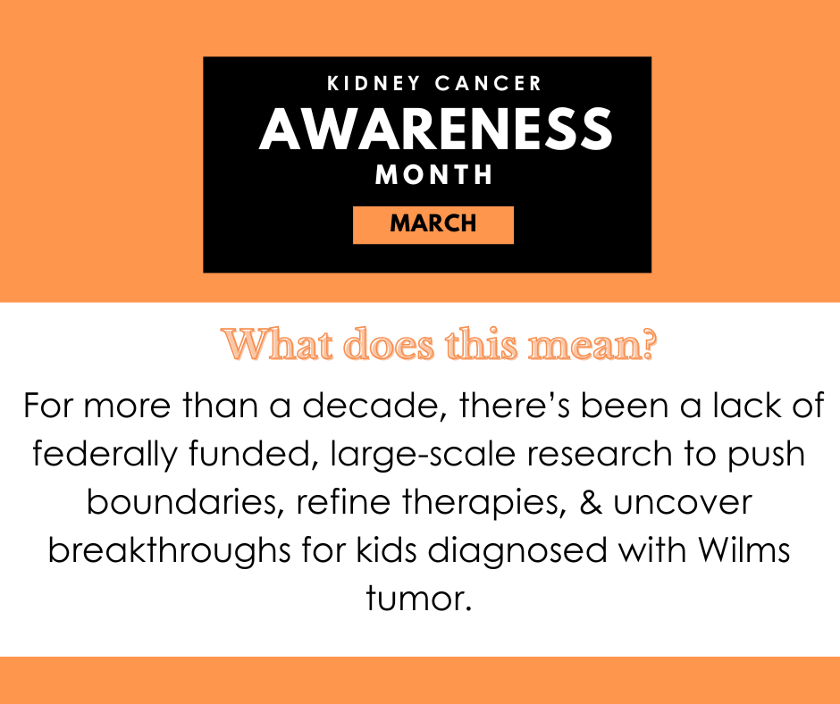 RO1 grant, wilms tumor and federally funded research for pediatric renal tumors.