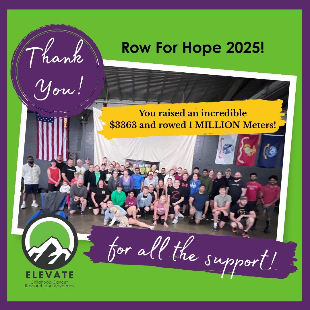 Row For Hope, Elevate Childhood Cancer fundraiser. Sarcoma.