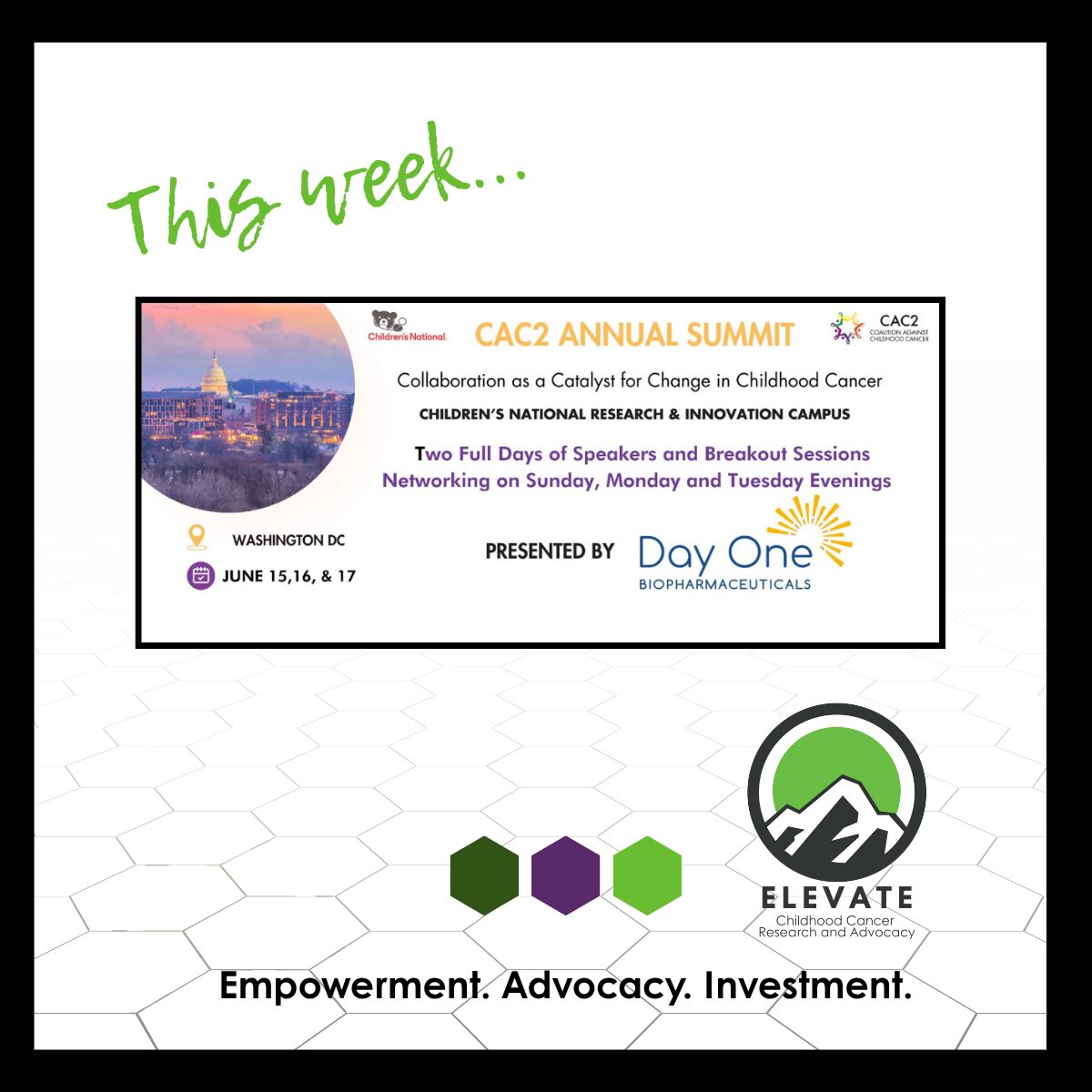 CAC Annual Summit, Washington, DC, Elevate.