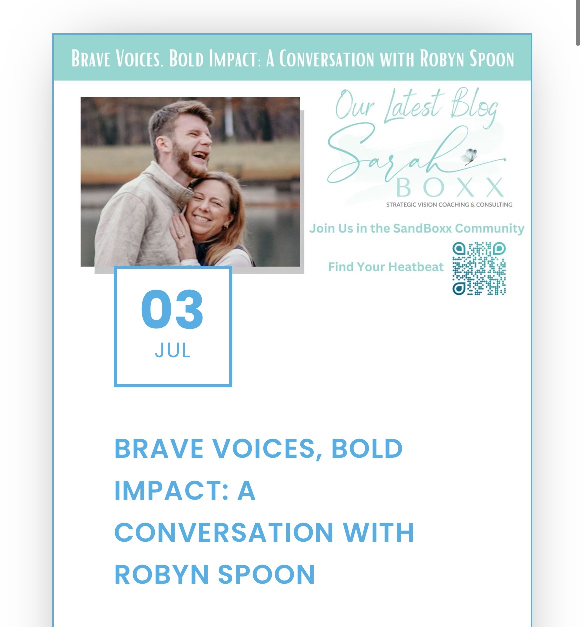 Sarah Boxx Blog, childhood cancer, pediatric cancer, with Robyn Spoon, Elevate Childhood Cancer. Sarcoma. Rhabdomyosarcoma.