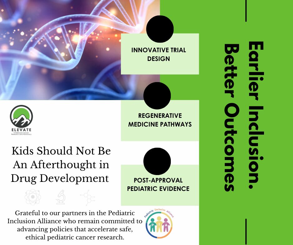 Pediatric Inclusion Alliance publications on drug development, advancing ethical childhood cancer research.