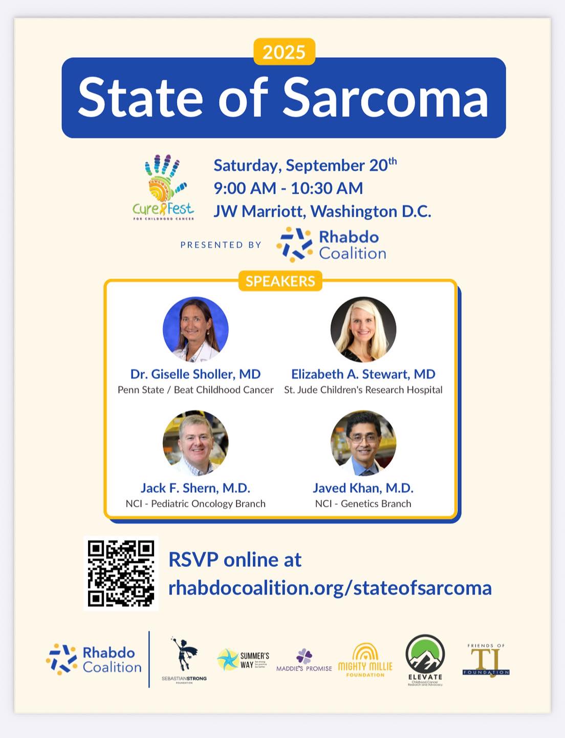 State of Sarcoma, Elevate and the Rhabdo Coalition at Curefest, Washington DC.