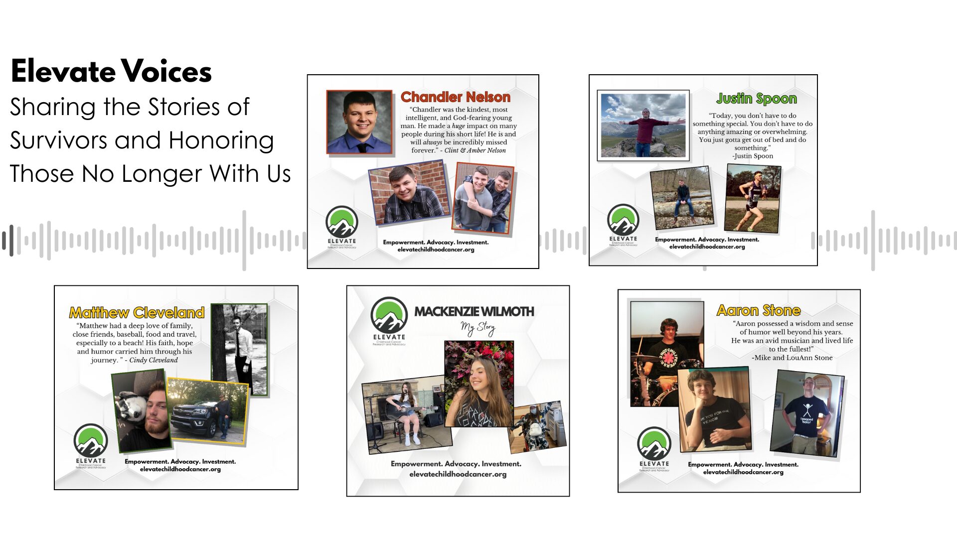 Elevate Voices, Chandler Nelson, Justin Spoon, Mackenzie Wilmoth, Aaron Stone, Matthew Cleveland