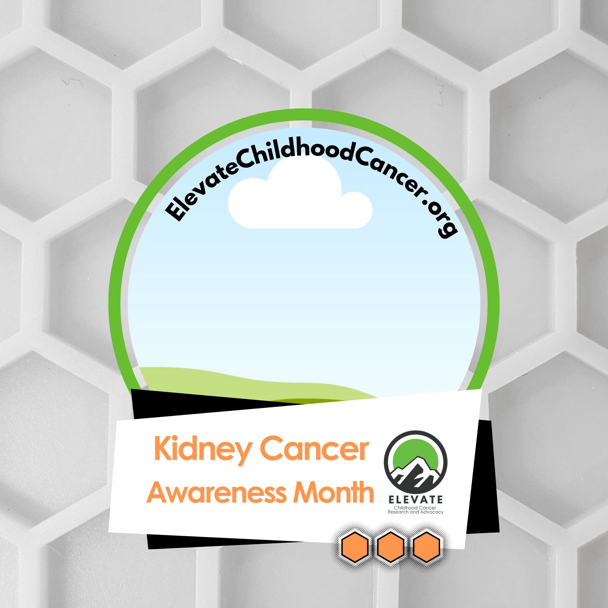 Kidney Cancer Awareness, Elevate Childhood Cancer, profile template