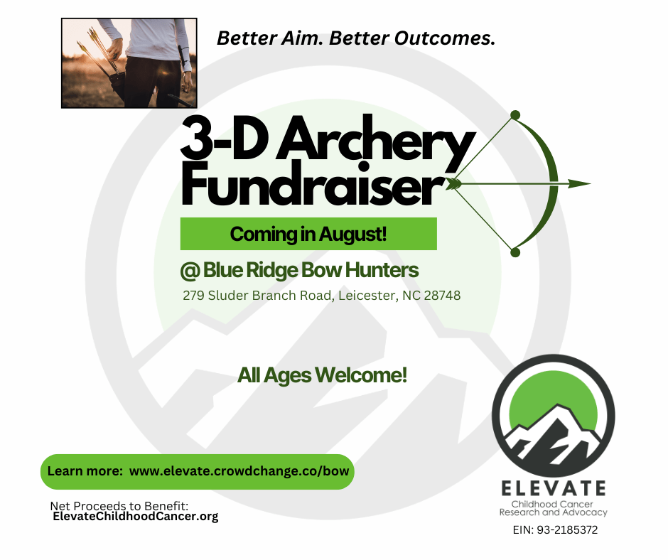 Archery Fundraiser for Elevate Childhood Cancer in North Carolina
