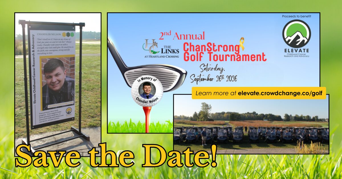 ChanStrong memorial golf tournament, childhood cancer fundraiser for Elevate Childhood Cancer Research and Advocacy, Inc.