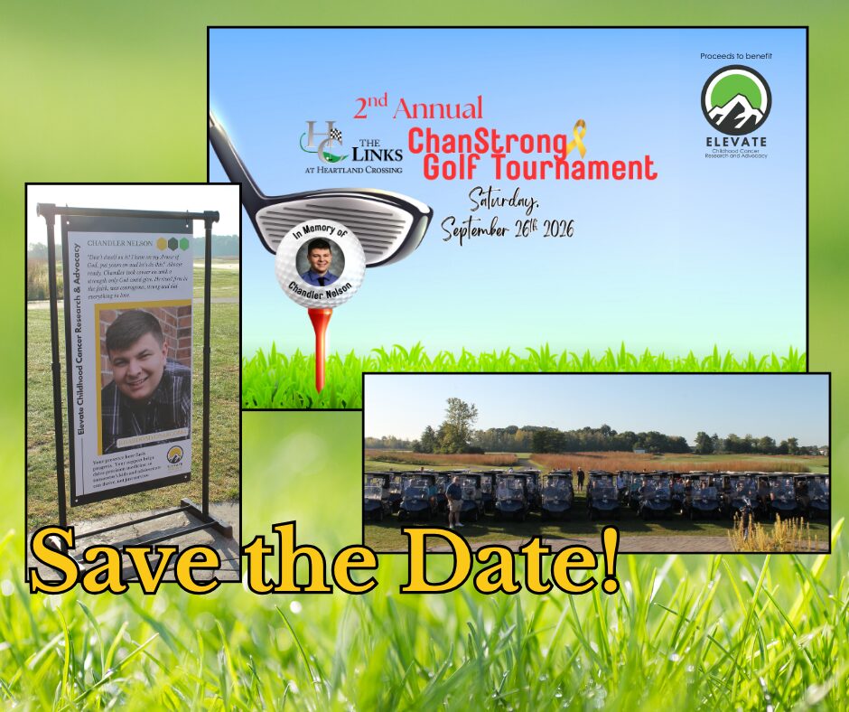 ChanStrong Golf tournament to benefit Elevate Childhood Cancer Research and Advocacy. Rhabdomyosarcoma and pediatric cancer awareness and research.