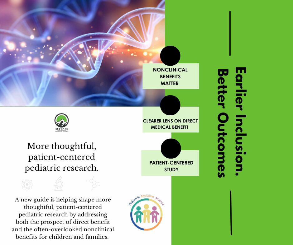 Pediatric Inclusion Alliance, new guide to shape more patient-centered research.