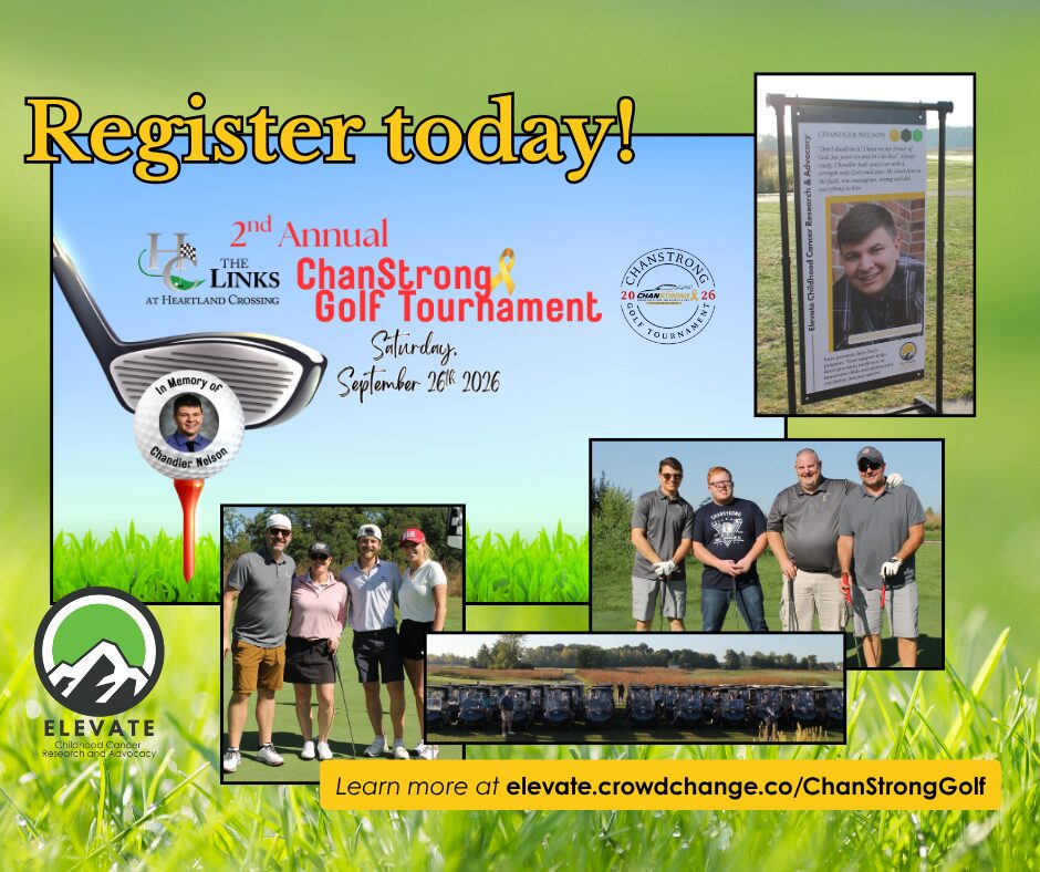 Chan Strong Golf Tournament to benefit Elevate and pediatric cancer research.