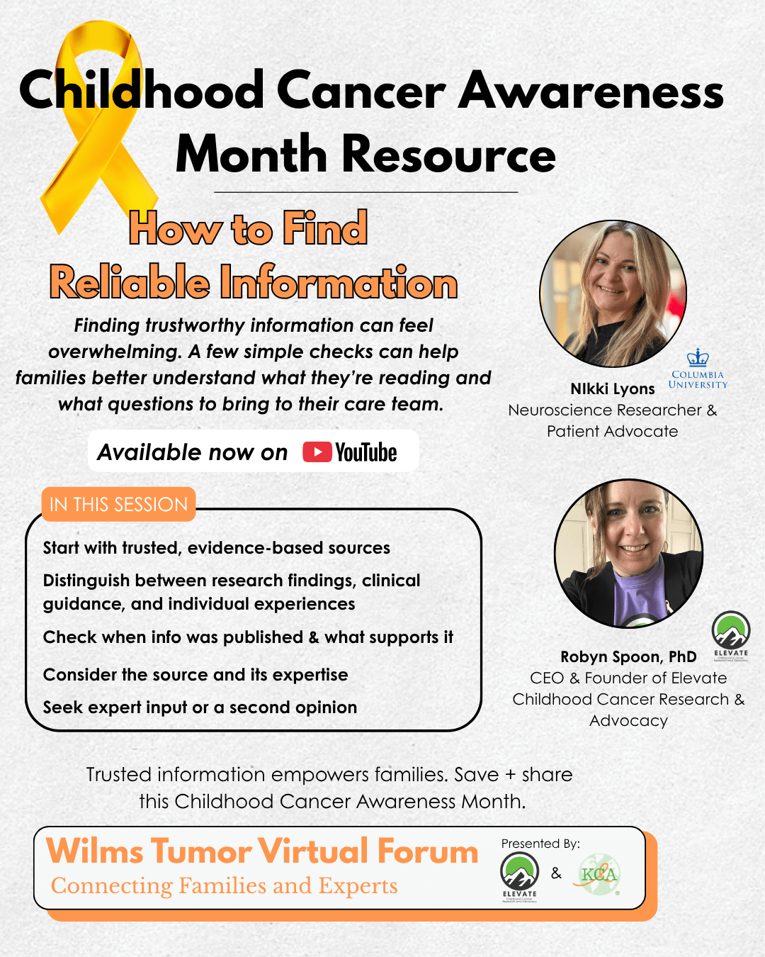 How to find reliable information with Robyn Spoon and Nikki Lyons. How to ask questions and discover the difference between reliable expertise, opinion and experience.